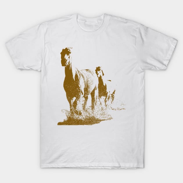 Horses T-Shirt by hudayadi